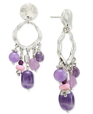 Style & Co Bead Fringe Drop Earrings, Created for Macy's