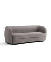 Isabella 82.5" Boucle Fabric Curved Sofa