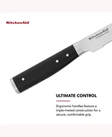 KitchenAid Japanese Steel Gourmet 4 Piece Forged Triple Rivet 4.5" Steak Knife Set