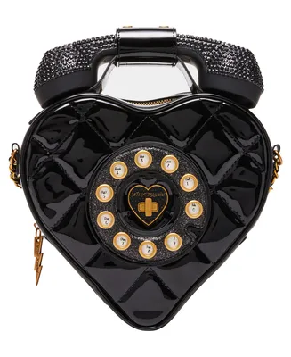 Betsey Johnson Phone Tag Crossbody