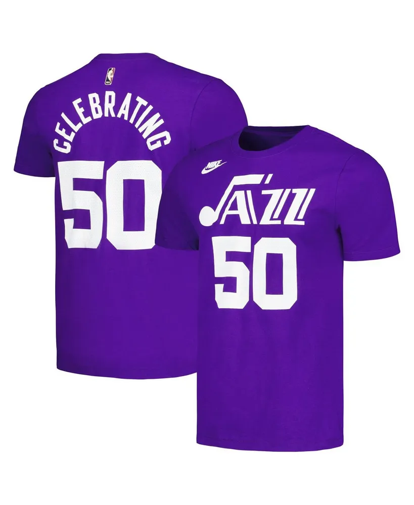 Men's and Women's Nike Purple Utah Jazz 50th Anniversary T-shirt