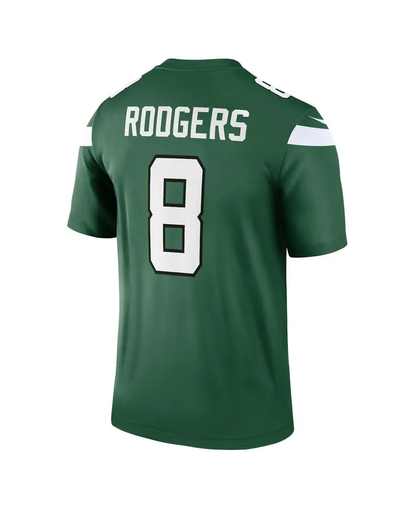 Men's Nike Aaron Rodgers Gotham Green New York Jets Legend Player Jersey