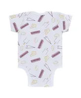 Newborn and Infant Boys and Girls Wear by Erin Andrews Gray, Burgundy, White Washington Commanders Three-Piece Turn Me Around Bodysuits and Pant Set