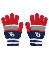 Women's Wear by Erin Andrews Cleveland Guardians Stripe Glove and Scarf Set