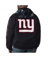 Men's Starter Black New York Giants Thursday Night Gridiron Full-Zip Hoodie Jacket