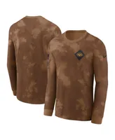 Men's Nike Brown New York Jets 2023 Salute To Service Long Sleeve T-shirt