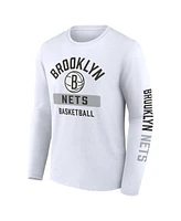 Men's Fanatics Black, White Brooklyn Nets Two-Pack Just Net T-shirt Combo Set