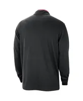 Men's Nike Black Chicago Bulls 2023/24 City Edition Authentic Coaches Half-Zip Top