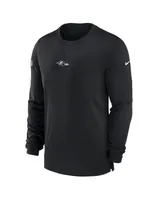 Men's Nike Black Baltimore Ravens 2023 Sideline Performance Long Sleeve T-shirt