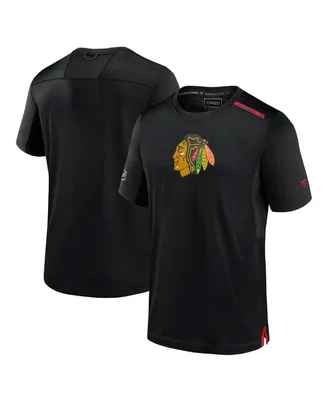 Men's Fanatics Black Chicago Blackhawks Authentic Pro Performance T-shirt