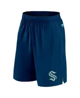 Men's Fanatics Deep Sea Blue Seattle Kraken Authentic Pro Tech Shorts