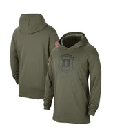 Men's Nike Olive Duke Blue Devils Military-Inspired Pack Long Sleeve Hoodie T-shirt