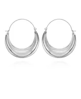 Vince Camuto Silver-Tone Statement Hoop Earrings