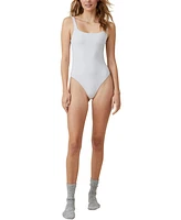 Cotton On Women's Soft Lounge Square Neck Shapewear Bodysuit