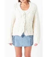 Women's Thick Knit Sweater Cardigan