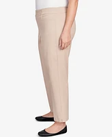 Alfred Dunner Plus Neutral Territory Embellished Waist Short Length Pants