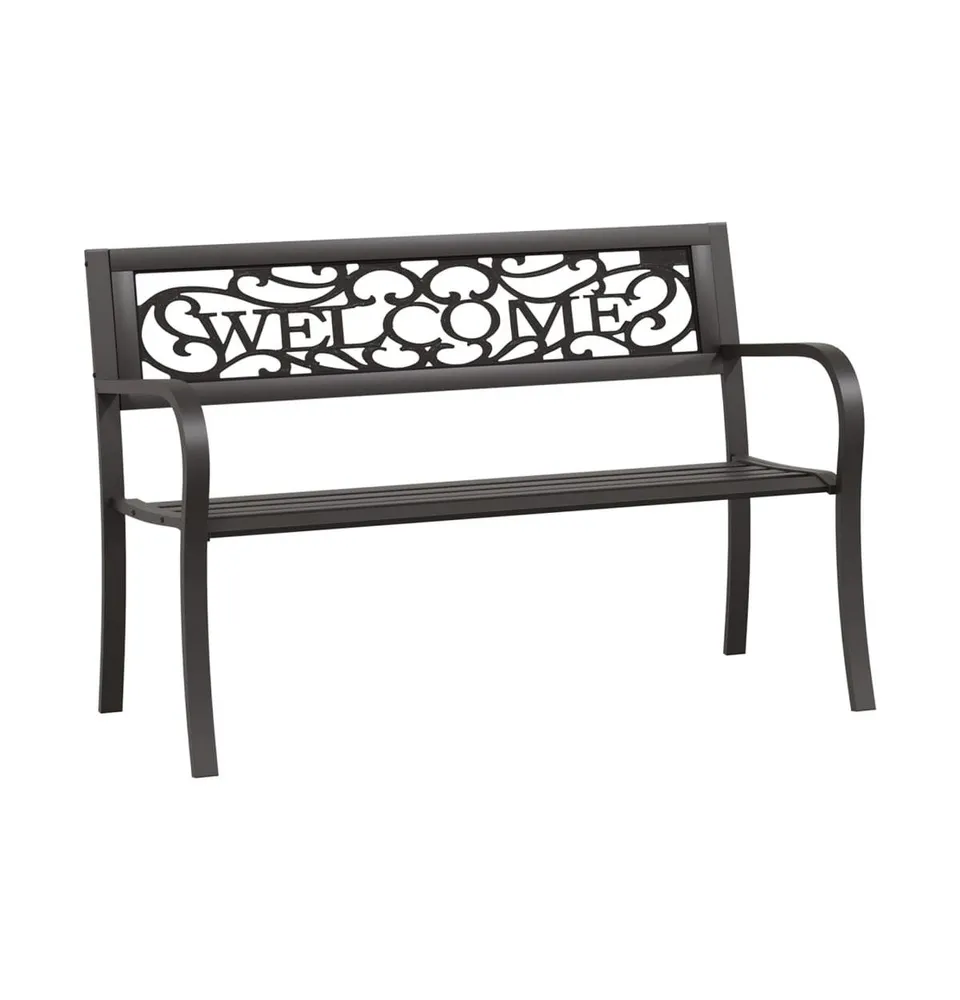 Patio Bench 49.2" Steel