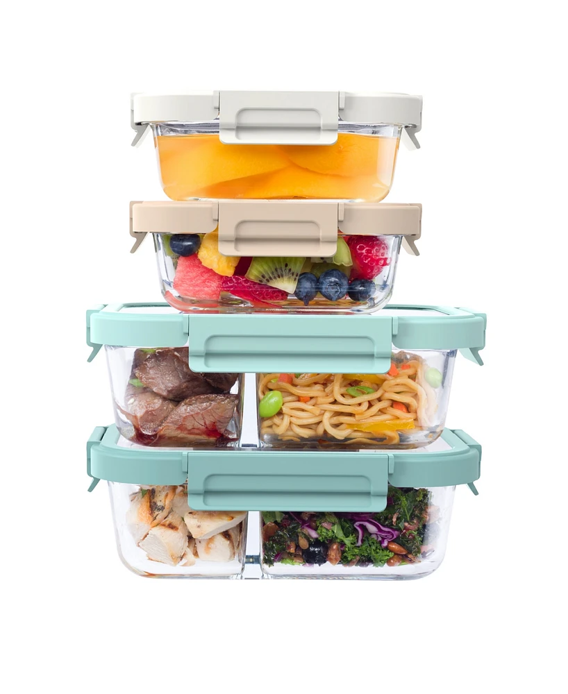 Bentgo Leak-Resistant 8-Piece Glass Meal Prep Set