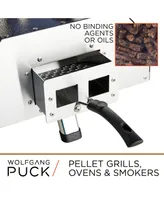 Wolfgang Puck Premium Hardwood Pellets for Smokers & Pellet Grills, 100% All-Natural Wood, Includes: Oak, Apple & Charcoal (Traditional Selection)