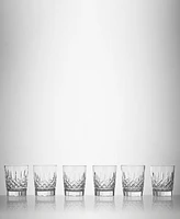 Lismore Double Old Fashion 6 Piece Glass Set, 12 oz