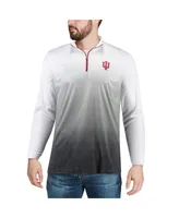 Men's Colosseum Gray Indiana Hoosiers Magic Team Logo Quarter-Zip Jacket