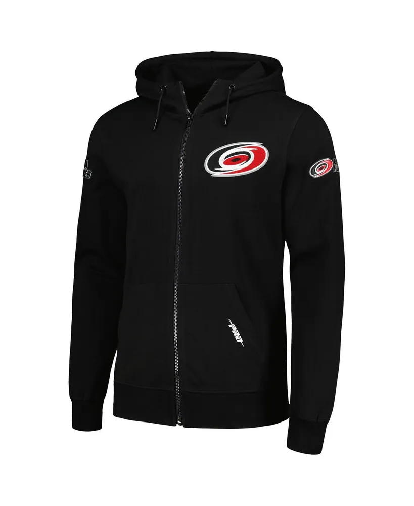 Men's Pro Standard Black Carolina Hurricanes Classic Chenille Full-Zip Hoodie Jacket