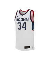 Men's Nike #34 White UConn Huskies Replica Basketball Jersey