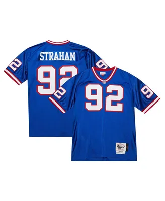 Men's Mitchell & Ness Michael Strahan Royal New York Giants Authentic Throwback Retired Player Jersey