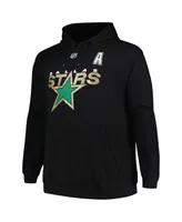 Men's Profile Mike Modano Black Dallas Stars Name and Number Pullover Hoodie