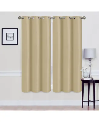 Foam-Backed Blackout Curtain Panel Pair with Grommets
