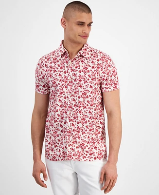 Sun + Stone Men's Julius Floral-Print Short-Sleeve Shirt, Created for Macy's