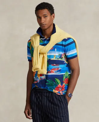 Polo Ralph Lauren Men's Classic-Fit Print Mesh Polo Shirt