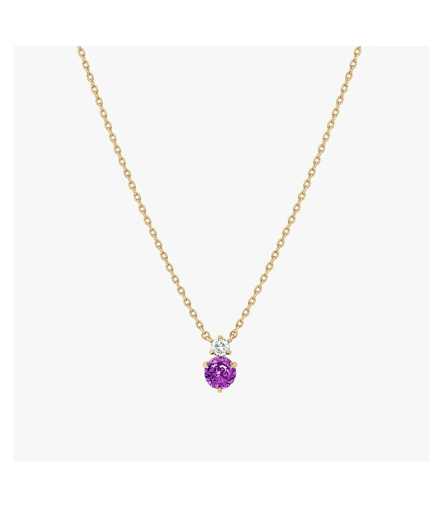 Deux Birthstone Necklace