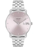 Coach Women's Elliot Silver-Tone Stainless Steel Bracelet Watch 36mm