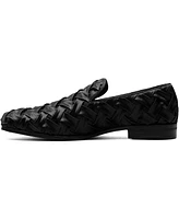Stacy Adams Men's Savoir X-Cross Satin Slip-On Loafers