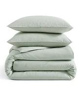 Dkny Pure Washed Linen 3-Piece Duvet Cover Set, Full/Queen