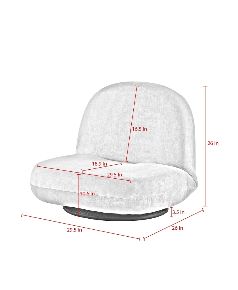 Loungie Geovanny Plush Recliner/Floor Chair