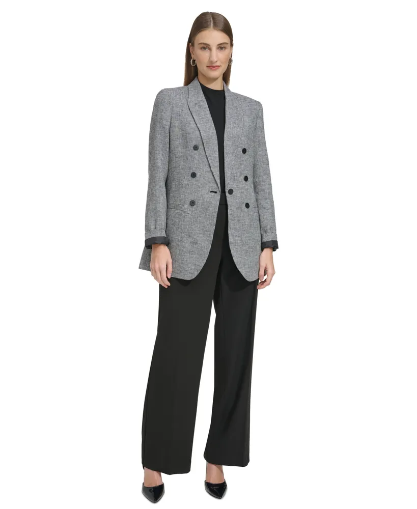 Dkny Women's Micro Check Jacket