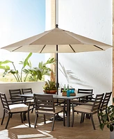 Astaire 64" Square Outdoor Slat Top Dining Table