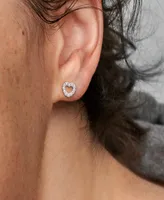 Pandora Sterling Silver Open Heart Stud Earrings