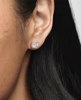 Pandora Square Sparkle Halo Stud Earrings