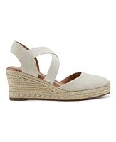 Easy Spirit Women's Meza Casual Strappy Espadrille Wedges Sandal