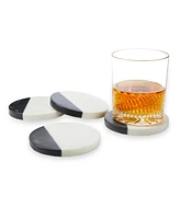 Godinger Marble Coasters 4" Square, Set of 4