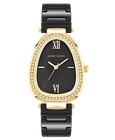 Anne Klein Women's Quartz Black Ceramic Watch, 36mm