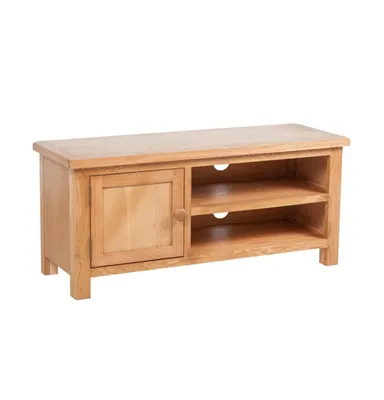 Tv Stand 40.6"x14.2"x18.1" Solid Oak Wood