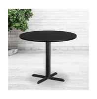 42" Round Laminate Table Top With 33"X33" Height Base