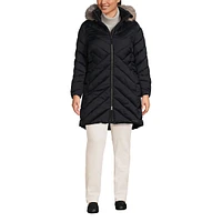 Lands' End Women's Plus Insulated Cozy Fleece Lined Winter Coat