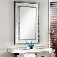 Streamdale Furniture Nysa Wall Decor In Mirrored & Faux Crystals