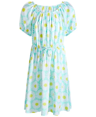 Epic Threads Big Girls Daisy-Print Peasant Dress, Created for Macy's