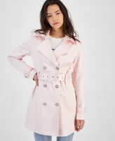 Guess Women's Luana Short Belted Trench Coat